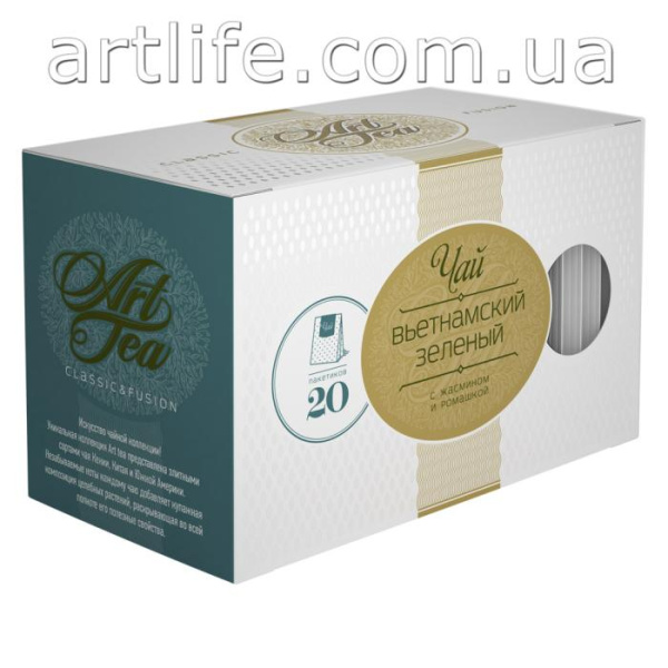 Вьетнамский зеленый чай с жасмином и ромашкой